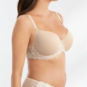 Wacoal T-Shirt Lace Bra Sand Color 36 DDD